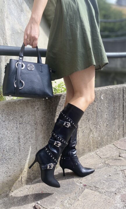 Stivale borchie alto Xti